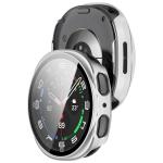 Carcasa cu protectie ecran din sticla securizata BizonMobile compatibila cu Samsung Galaxy Watch 8 44mm, Champagne 5 - lerato.ro