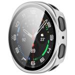 Carcasa cu protectie ecran din sticla securizata BizonMobile compatibila cu Samsung Galaxy Watch 8 44mm, Champagne 6 - lerato.ro