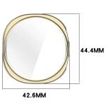 Carcasa cu protectie ecran din sticla securizata BizonMobile Felipe compatibila cu Samsung Galaxy Watch 8 40mm, Gold 3 - lerato.ro