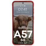 Carcasa Bizon Tur compatibila cu Samsung Galaxy A57 5G, Rosu 6 - lerato.ro