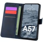 Husa flip cover Bizon Pocket compatibila cu Samsung Galaxy A57 5G, Navy Blue 3 - lerato.ro