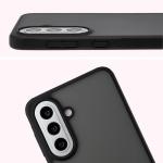 Carcasa Bizon Angelo compatibila cu Samsung Galaxy A57 5G, Transparent / Negru 4 - lerato.ro