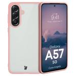 Carcasa Bizon Angelo compatibila cu Samsung Galaxy A57 5G, Transparent / Roz 3 - lerato.ro