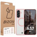 Carcasa Bizon MatteO cu MagSafe compatibila cu Samsung Galaxy A57 5G, Roz 8 - lerato.ro
