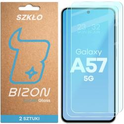 Set 2 folii sticla securizata Bizon Glass Clear Duo compatibile cu Samsung Galaxy A57 5G, Transparent