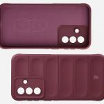 Carcasa Bizon Tur compatibila cu Samsung Galaxy A37 5G, Burgundy 7 - lerato.ro