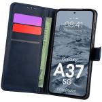 Husa flip cover Bizon Pocket compatibila cu Samsung Galaxy A37 5G, Navy Blue 3 - lerato.ro