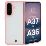 Carcasa Bizon Angelo compatibila cu Samsung Galaxy A37 5G / A36 5G, Transparent / Roz 3 - lerato.ro