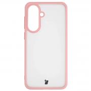 Carcasa Bizon Angelo compatibila cu Samsung Galaxy A37 5G / A36 5G, Transparent / Roz