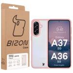 Carcasa Bizon Angelo compatibila cu Samsung Galaxy A37 5G / A36 5G, Transparent / Roz 7 - lerato.ro