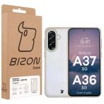Carcasa Bizon Angelo compatibila cu Samsung Galaxy A37 5G / A36 5G, Transparent / Bej 7 - lerato.ro