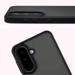 Carcasa Bizon Angelo compatibila cu Samsung Galaxy A37 5G / A36 5G, Transparent / Negru 4 - lerato.ro