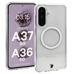 Carcasa Bizon CrystalO cu MagSafe compatibila cu Samsung Galaxy A37 5G / A36 5G, Transparent 3 - lerato.ro