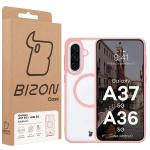 Carcasa Bizon MatteO cu MagSafe compatibila cu Samsung Galaxy A37 5G / A36 5G, Roz 8 - lerato.ro