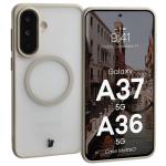 Carcasa Bizon MatteO cu MagSafe compatibila cu Samsung Galaxy A37 5G / A36 5G, Bej 3 - lerato.ro