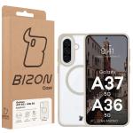 Carcasa Bizon MatteO cu MagSafe compatibila cu Samsung Galaxy A37 5G / A36 5G, Bej 8 - lerato.ro
