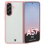 Kit protectie 2 in 1 BizonMobile, Carcasa Bizon Angelo si Folie sticla securizata Bizon Glass Edge, compatibil cu Samsung Galaxy A57 5G, Roz 4 - lerato.ro