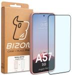 Kit protectie 2 in 1 BizonMobile, Carcasa Bizon Angelo si Folie sticla securizata Bizon Glass Edge, compatibil cu Samsung Galaxy A57 5G, Roz 9 - lerato.ro