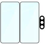 Set protectie 3in1 Bizon Glass Edge Pack, 2 folii sticla ecran + 1 folie sticla camera foto, compatibil cu Samsung Galaxy A37 5G, Negru 7 - lerato.ro
