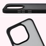 Carcasa Bizon Angelo compatibila cu Xiaomi 15T, Transparent / Negru 4 - lerato.ro