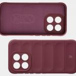 Carcasa Bizon Tur compatibila cu Xiaomi 15T, Burgundy 7 - lerato.ro