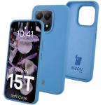 Carcasa Bizon Soft compatibila cu Xiaomi 15T, Albastru 3 - lerato.ro