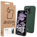 Carcasa Bizon Soft compatibila cu Xiaomi 15T, Dark Green 8 - lerato.ro
