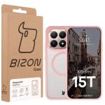 Carcasa Bizon MatteO cu MagSafe compatibila cu Xiaomi 15T, Roz 8 - lerato.ro