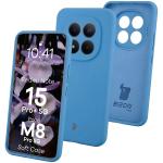 Carcasa Bizon Soft compatibila cu Xiaomi Redmi Note 15 Pro Plus 5G / POCO M8 Pro 5G, Albastru 3 - lerato.ro