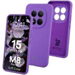 Carcasa Bizon Soft compatibila cu Xiaomi Redmi Note 15 Pro Plus 5G / POCO M8 Pro 5G, Mov 3 - lerato.ro