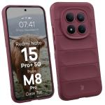 Carcasa Bizon Tur compatibila cu Xiaomi Redmi Note 15 Pro Plus 5G / POCO M8 Pro 5G, Burgundy 3 - lerato.ro