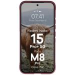 Carcasa Bizon Tur compatibila cu Xiaomi Redmi Note 15 Pro Plus 5G / POCO M8 Pro 5G, Burgundy 6 - lerato.ro