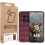 Carcasa Bizon Tur compatibila cu Xiaomi Redmi Note 15 Pro Plus 5G / POCO M8 Pro 5G, Burgundy 9 - lerato.ro