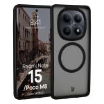 Carcasa Bizon MatteO cu MagSafe compatibila cu Xiaomi Redmi Note 15 5G / POCO M8 5G, Negru 3 - lerato.ro
