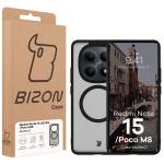 Carcasa Bizon MatteO cu MagSafe compatibila cu Xiaomi Redmi Note 15 5G / POCO M8 5G, Negru 8 - lerato.ro