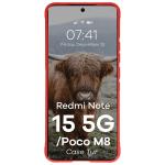 Carcasa Bizon Tur compatibila cu Xiaomi Redmi Note 15 5G / POCO M8 5G, Rosu 6 - lerato.ro