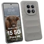 Carcasa Bizon Tur compatibila cu Xiaomi Redmi Note 15 5G / POCO M8 5G, Light Grey 3 - lerato.ro