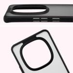 Carcasa Bizon Angelo compatibila cu Xiaomi Redmi Note 15 5G / POCO M8 5G, Transparent / Negru 4 - lerato.ro