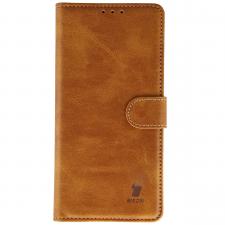 Husa flip cover Bizon Pocket compatibila cu Xiaomi Redmi Note 15 5G / POCO M8 5G, Maro