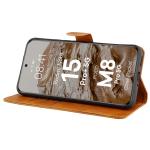 Husa flip cover Bizon Pocket compatibila cu Xiaomi Redmi Note 15 Pro Plus 5G / POCO M8 Pro 5G, Maro 6 - lerato.ro