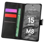 Husa flip cover Bizon Pocket compatibila cu Xiaomi Redmi Note 15 5G / POCO M8 5G, Negru 3 - lerato.ro