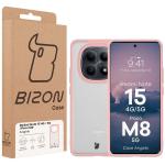 Carcasa Bizon Angelo compatibila cu Xiaomi Redmi Note 15 5G / POCO M8 5G, Transparent / Roz 6 - lerato.ro