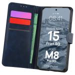 Husa flip cover Bizon Pocket compatibila cu Xiaomi Redmi Note 15 Pro Plus 5G / POCO M8 Pro 5G, Navy Blue 3 - lerato.ro
