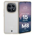 Carcasa Bizon Angelo compatibila cu Xiaomi Redmi Note 15 5G / POCO M8 5G, Transparent / Bej 3 - lerato.ro