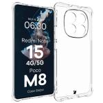 Carcasa Bizon Salpa compatibila cu Xiaomi Redmi Note 15 5G / POCO M8 5G, Transparent 3 - lerato.ro