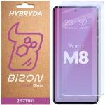 Set 2 folii sticla securizata Bizon Glass Mule Duo compatibile cu Xiaomi Poco M8 5G, Transparent 2 - lerato.ro