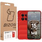 Carcasa Bizon Tur compatibila cu Xiaomi Redmi Note 15 Pro Plus 5G / POCO M8 Pro 5G, Rosu 9 - lerato.ro