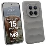 Carcasa Bizon Tur compatibila cu Xiaomi Redmi Note 15 Pro Plus 5G / POCO M8 Pro 5G, Light Grey 3 - lerato.ro