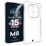Carcasa Bizon Salpa compatibila cu Xiaomi Redmi Note 15 Pro Plus 5G / POCO M8 Pro 5G, Transparent 3 - lerato.ro
