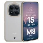 Carcasa Bizon Angelo compatibila cu Xiaomi Redmi Note 15 Pro Plus 5G / POCO M8 Pro 5G, Transparent / Bej 3 - lerato.ro
